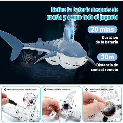 SplashShark – Tiburón RC Realista