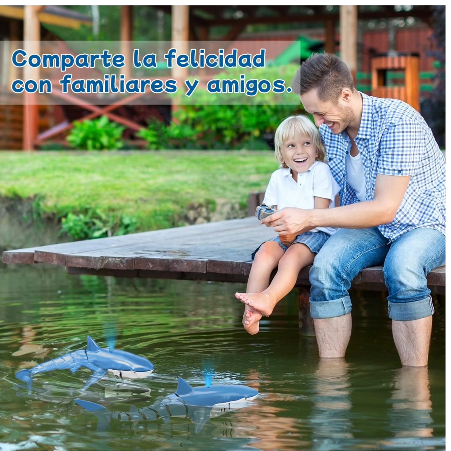 SplashShark – Tiburón RC Realista